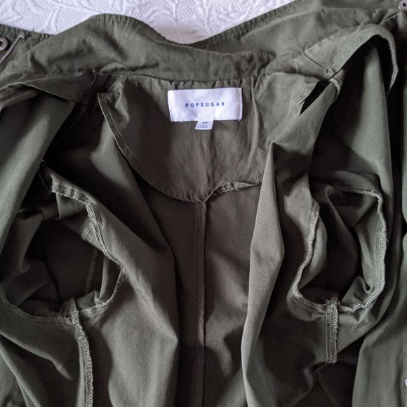 POPSUGAR Utility Jacket Olive Green - Picture 6 of 9